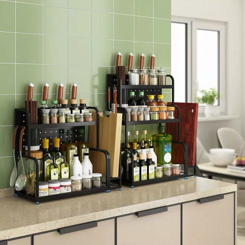 廚房收納利器 多層不銹鋼免打孔置物架的實(shí)用魅力