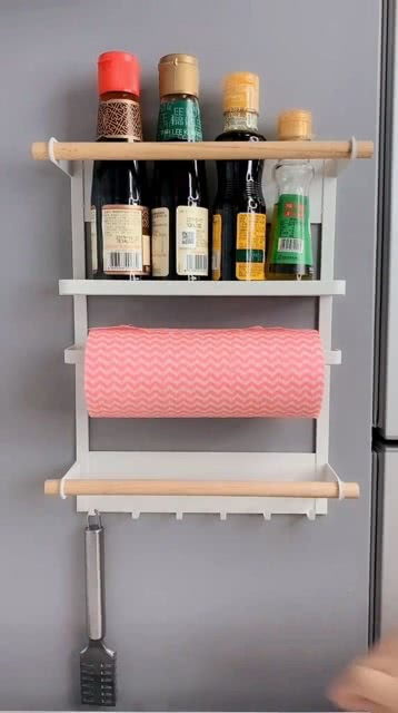 廚房用具無處安放？衛(wèi)生間凌亂不堪？這款置物架一箭雙雕！